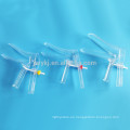 Desechable Médico PS material lado tornillo Vaginal Speculum